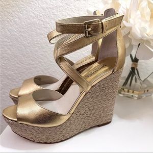 Michael Kors Wedge sandals , size 8, never worn.